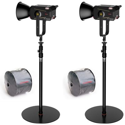 IFOOTAGE Cobra RB-A400,79" Round Base Monopod,SL1 320DN LED Video Light,IContinuous LED Lighting with 5600k Daylight,CRI 98+,Brightness 5600