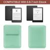 HoYiXi Universal Sleeve Case for 6.8",7" Paperwhite/Colorsoft/Signature Edition 2025 & 2021 Compatible 6.8" Kobo Clara HD/Pocketbook/Tolino Protective Case for 6.8'' 7'' ebook Reader, Green view 2