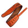 MVNOIRE Brown Leather Strap Hand-embroidered Widened and Thickened Electric Guitar view 1
