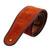 MVNOIRE Brown Leather Strap Hand-embroidered Widened and Thickened Electric Guitar view 2