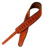 MVNOIRE Brown Leather Strap Hand-embroidered Widened and Thickened Electric Guitar view 3