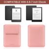 HoYiXi Universal Sleeve Case for 6.8",7" Paperwhite/Colorsoft/Signature Edition 2025 & 2021 Compatible 6.8" Kobo Clara HD/Pocketbook/Tolino Protective Case for 6.8'' 7'' ebook Reader, Pink view 2