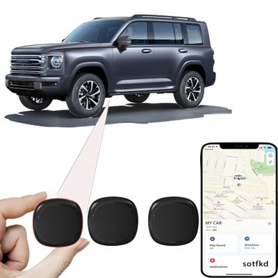 2 Pack No Subscription GPS Tracker for Vehicles,Car Tracker Device Hidden,Tracker Device for Vehicles,Car GPS Tracker | Android and iOS Universal | Magnetic Shell | View Historical Tracks | Waterproof