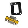 2PCS mi ni DB9 DB15 Gender Changer Adapter RS232 Serial Plug Connector(DB15-Male and Female) view 3