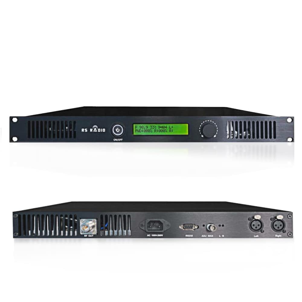 FM Broadcast Transmitter 50W for Church, Long Range Professional Low Power FM Radio Transmitter for Radio Station,Home