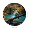Relaxing Rain and Birds Sounds Mouse Pad-Funny Round Computer Mouse Mat,Mini Waterproof Non-Slip Mouse Pads for Home Office Decor Desk Accessories view 2