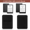 HoYiXi Universal Sleeve Case for 6-inch Kindle/Kobo/Voyaga/Pocketbook/Tolino E-Book Reader Lightweight Leather Protective Sleeve Case Pouch for 6-inch E-Book, Black view 2