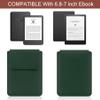 HoYiXi Universal Sleeve Case for 6.8",7" Paperwhite/Colorsoft/Signature Edition 2025 & 2021 Compatible 6.8" Kobo Clara HD/Pocketbook/Tolino Protective Case for 6.8'' 7'' ebook Reader, Dark Green view 2