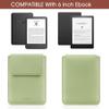 HoYiXi Universal Sleeve Case for 6-inch Kindle/Kobo/Voyaga/Pocketbook/Tolino E-Book Reader Lightweight Leather Protective Sleeve Case Pouch for 6-inch E-Book, Light Green view 2