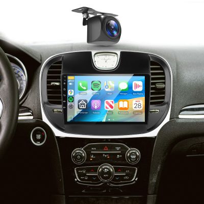 4+64G Car Radio Stereo for Chrysler 300/300C 2011 2012 2013 2014 Android with Wireless CarPlay Android Auto,9 inch IPS Touchscreen Car Stereo Bluetooth5.0,GPS,WiFi,SWC,59UI,32EQ AI DSP+Backup Camera