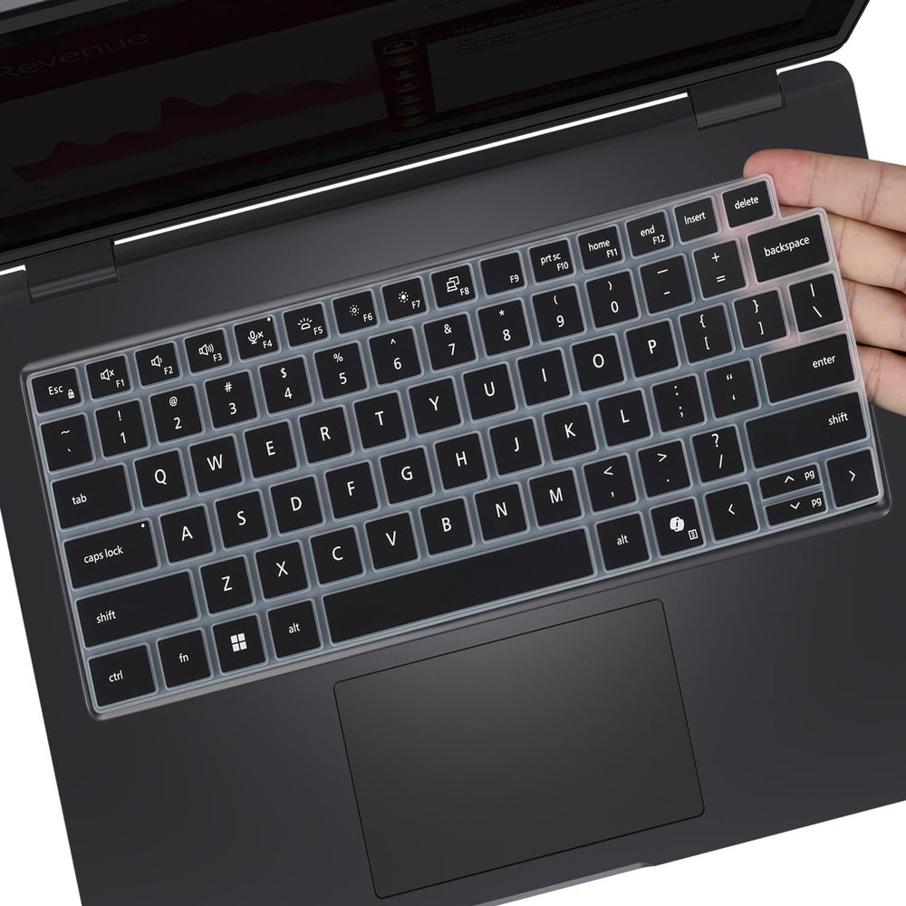 Keyboard Cover Skin for 2026 2025 Dell Pro 14/Pro 14 Plus PB14250 PB14255 PC14250 PC14255, Dell Pro Max 14 MC14250 Protertor(Not Fit Pro 14 Premium MA14250), Black