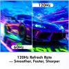 Computer Monitor, 4K Computer Monitor (3840 x2160) up to 120Hz, Gaming Monitor 32", Gaming Monitors w/ 99% sRGB, AMD FreeSync, IPS Panel,Computer Monitors w/ 1ms Display, VESA Mountable, Black view 3