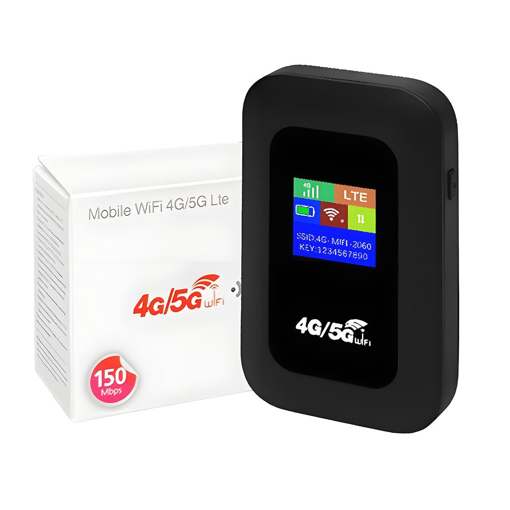 VBESTLIFE Mobile WiFi Hotspot, 4G LTE Unlocked WiFi Hotspot Device, 150Mbps Portable WiFi Router with SIM Card Slot for Asia, Africa, Middle East