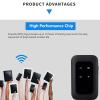 VBESTLIFE Mobile WiFi Hotspot, 4G LTE Unlocked WiFi Hotspot Device, 150Mbps Portable Router with SIM Card Slot for Travel, Support 10 Users, 2100mAh view 2