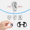 9-Pair Silicone Ear Molds for Two-Way Radio Acoustic Coil Tube Earpiece Left & Right Ear Replacement Compatible with Motorola Kenwood Baofeng Retevis (Clear, Black, Pink L/M/S 18pcs) view 2