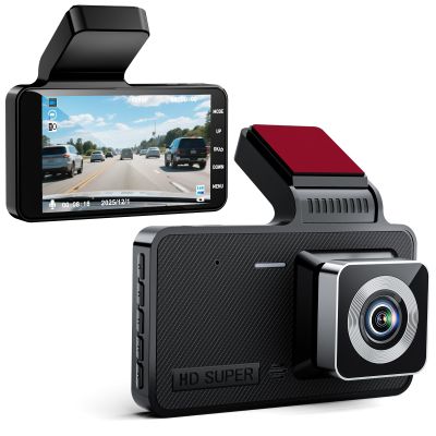 1080p HD Dash Cam, 4-inch Car Dash Cam with Super Night Vision, 170 Wide Angle, Loop Video Motion Detection