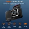 1080p HD Dash Cam, 4-inch Car Dash Cam with Super Night Vision, 170 Wide Angle, Loop Video Motion Detection view 2