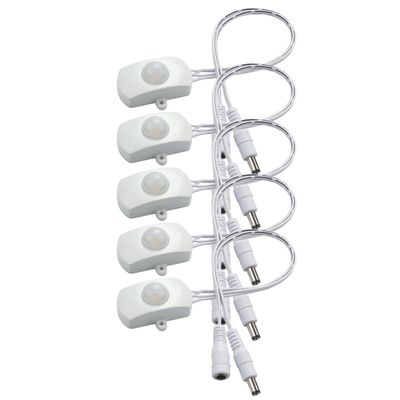 Dotexion Motion Sensor Switch Detector Switch Module DC 6V 12V 24V 5A PIR for LED Strip Light (White)