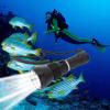 Pilipane P50 Quad Core Diving Flashlight 8000LM Ultra Bright Underwater Video Light Professional Diving Light for Scuba Diving Underwater Photography Aluminum Alloy 6.6cm Head 100M view 2