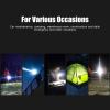 Pilipane P50 Quad Core Diving Flashlight 8000LM Ultra Bright Underwater Video Light Professional Diving Light for Scuba Diving Underwater Photography Aluminum Alloy 6.6cm Head 100M view 4