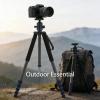 Carbon Fiber Portable Monopod Tripod for DSLR Camera, 5 Sections, 165cm Maximum Height, Lightweight 0.31kg - Heavy Duty Support, Quick Locking System, Travel Friendly view 3