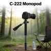 Carbon Fiber Portable Monopod Tripod for DSLR Camera, 5 Sections, 165cm Maximum Height, Lightweight 0.31kg - Heavy Duty Support, Quick Locking System, Travel Friendly view 4