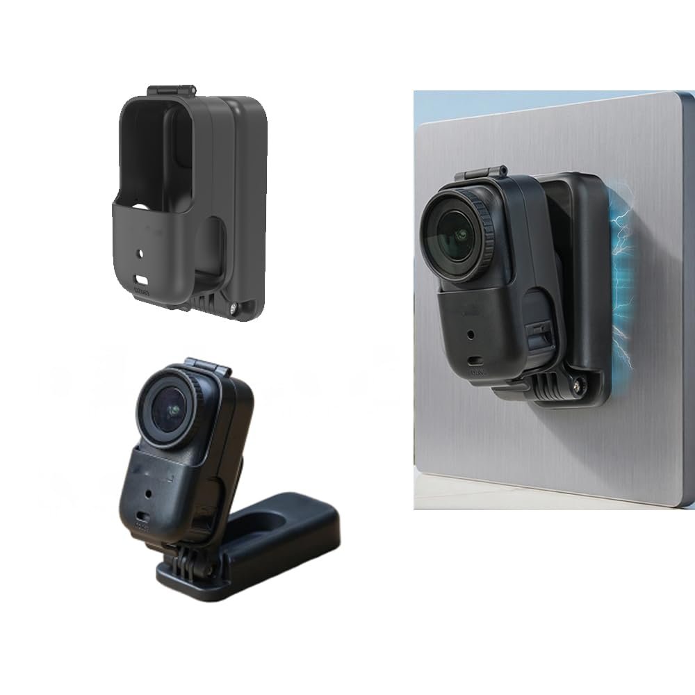 Magnetic Mount Stand for DJI Osmo Nano,Magnetic Quick Release Mount Bracket 360-Degree Rotating and Folding Adjustable Desktop Storage Base for Osmo Nano Camera Accessories