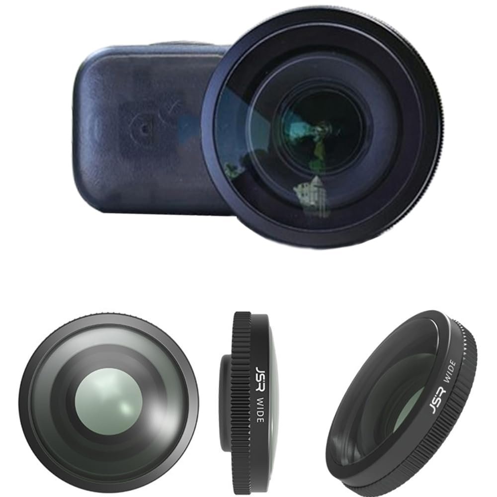 Coyktonty Wide-Angle Lens for DJI Osmo Nano,HD Optical Glass with 2-Layer Coating 185 Ultra-Wide View Scratch-Resistant Lightweight