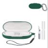 Case for JBL SoundGear Sense Earbuds,Soft Protective,BOVUGAC Silicone Case Cover with Keychain & Cleaning Kit & Lanyard for JBL SoundGear Sense-Green view 1