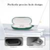 Case for JBL SoundGear Sense Earbuds,Soft Protective,BOVUGAC Silicone Case Cover with Keychain & Cleaning Kit & Lanyard for JBL SoundGear Sense-Green view 2