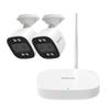EROZ Vigil Duo AX + Mini Hub (2-Camera Bundle) | Wi-Fi 6 Smart Home Security System with 2K Dual-Lens AI Detection, Color Night Vision, Plug-in Power, Local Storage, No Monthly Fees, Weatherproof view 1