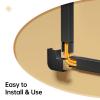 Delamu Black Cord Hider, 85in Cord Covers for 2-3 Wires on Wall, Self-Adhesive Cable Hider, Wire Hiders Wire Covers for TV Cords on Wall, Easy Mount Cable Cover Raceway Kit, W0.95 H0.55in, Black view 4