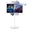 Bisprico 32 Inch UHD 4K Portable Smart TV on Wheels, Remote Control view 1