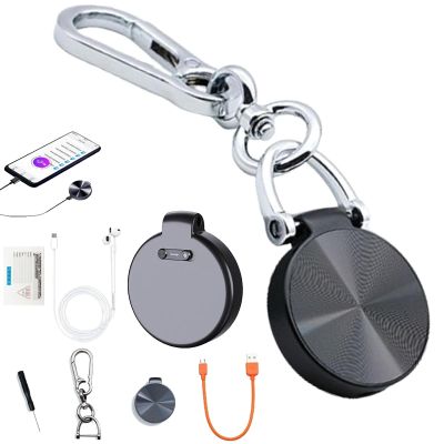 Audio Recorders with AI-Intelligent Triple Noise Cancellation, HD Smart Voice Recorder with One-Touch Recording & Playback, Keychain Mini Audio Recorder, Recording Device for Lectures, Meetings(8G)