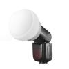 Silicone Collapsible Diffusion Dome, Softbox Diffuser Soft Light Ball for Godox V1/ V1S/V1C/V1N/V1O/V1pro/ V100 Round Head Flash, AD100Pro, H200R view 3
