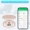 Bluetooth 5.4 Translator Earbuds, AI Translation Wireless Headphones with Noise Cancelling, 150+ Languages, 6H Playtime Type C Fast Charge for Travel Business Learning view 3
