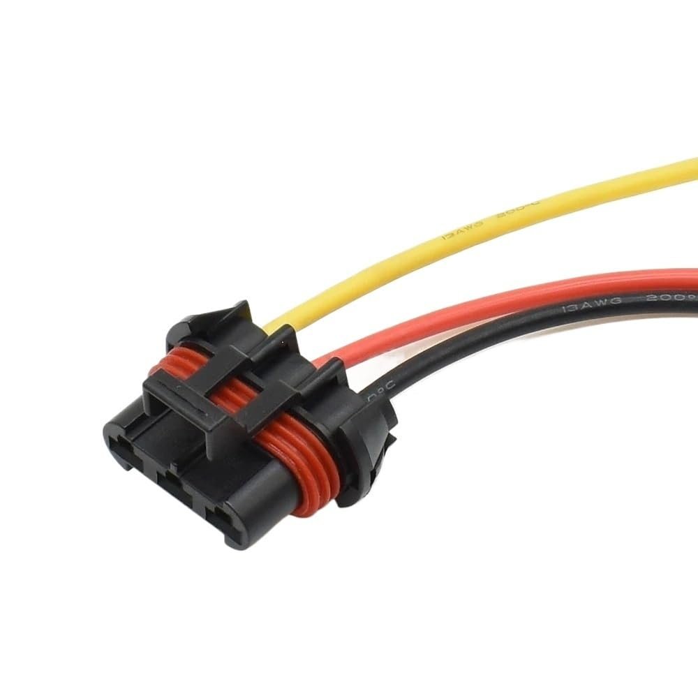 Car Connector 12124686 12124685 Auto Connector Electrical Housing Plug 3 Pin for Oil Pressure(Ivory)
