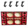 12" Brazilian Style Chuchera Speaker Box for Two 12" Speakers & Three 4" Tweeters Vented Enclosure for Car and Twon 3 Driver 2 Tweeter Box (red) view 1