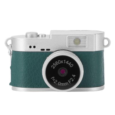 Dpofirs Mini Keychain Camera, 1080P 2MP HD Mini Retro Digital Camera Tiny Portable Vintage Compact Video Recorder for Travel Study Recording, 128GB Expandable (Green)