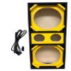 10" Brazilian Style Chuchera Speaker Box for Two 10" Speakers & Two 4" Tweeters Vented Enclosure for Car (Yellow) view 1
