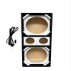 10" Brazilian Style Chuchera Speaker Box for Two 10" Speakers & Two 4" Tweeters Vented Enclosure for Car (White) view 1