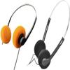 2Pcs Retro Over-Ear Headphone,Vintage Feelings Underwire Headphones,Retro Lightweight Earphones,Hi-Fi Stereo Earphone Headset for Most Mobile Phones Playback Pevices Headphones (Orange + Black) view 1