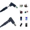 1PC 5.5mm X 2.5mm Female to Male Plug 90 Degree Angle Power Converter Adapter for Laptop Interface Power Cable view 2