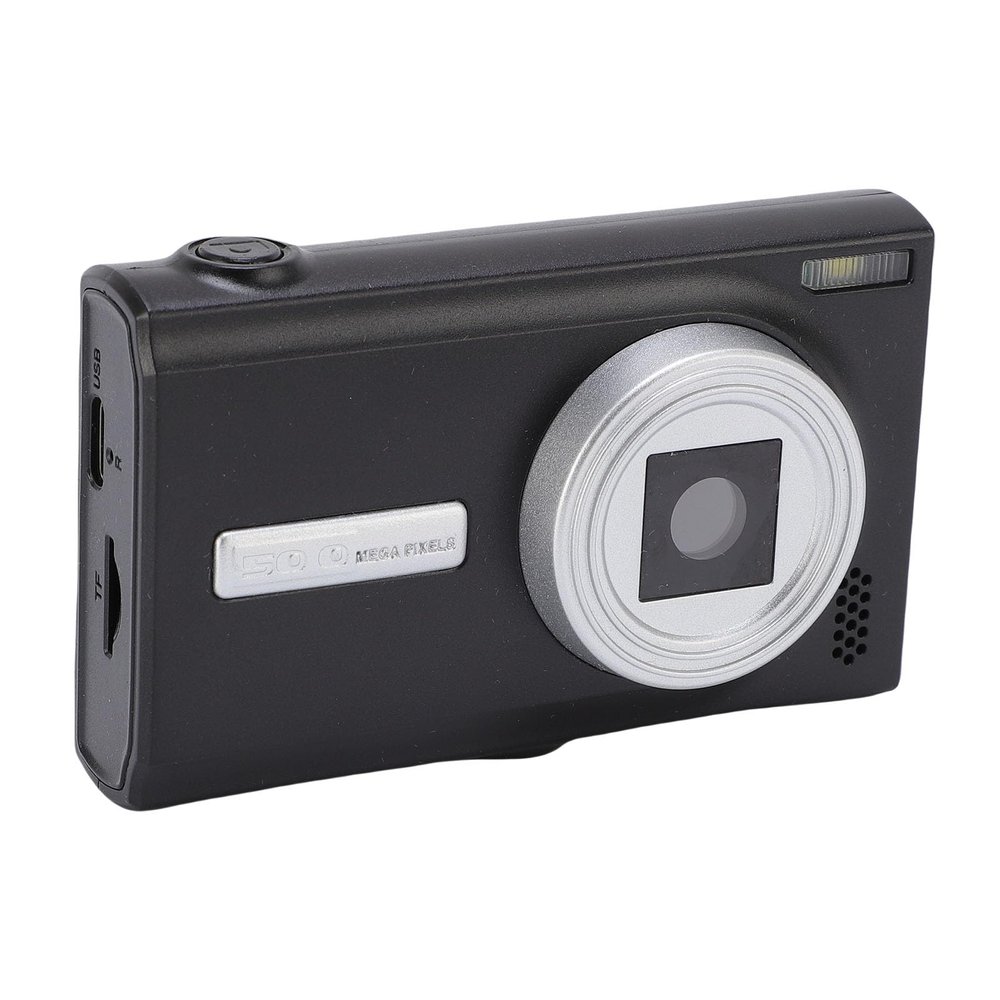PUSOKEI 1080P Digital Camera for Photography, 50MP HD Vlogging Camera with 2.4 Inch Screen, Autofocus, 16X Digital Zoom, Mirrorless Video Cameras for Travel, Beginners (Black)