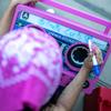 Bumpboxx Remixx Retro Bluetooth Boombox | Portable Cassette-Style Speaker with High-Fidelity Sound & Wireless Mic | White Frost (Renewed) view 4