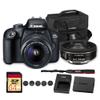 Canon EOS Rebel T100 DSLR Camera with 18-55mm Lens | 18MP APS-C Sensor, Built-in Wi-Fi & Full HD Video | for Beginners, Travel & Everyday Shooting (2628C029) + EF-S 24mm f/2.8 STM Lens + Bag + More view 1