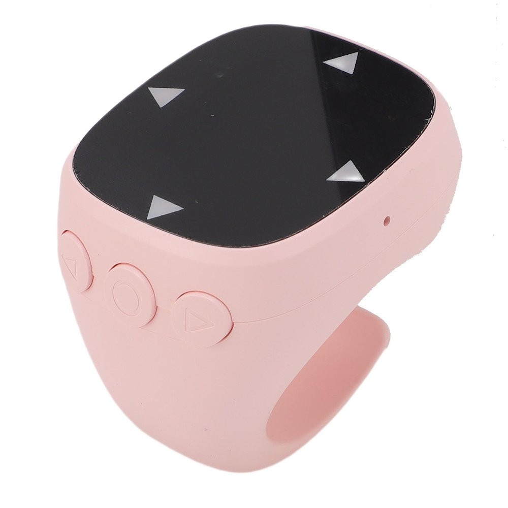 Oreilet New Upgrade Scrolling Rings Remote Control, Long Lasting Fingertip Cordless Page Turner BT Rings Scroller for Video Recording Phone Tablet Camera Tiktok (Pink)