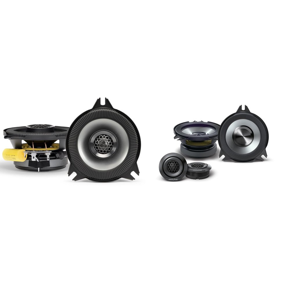 Alpine BassRev BRV-S40C 4" & BRV-S40 4" Speaker Set