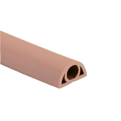 3.0m Floor Cord Cover Cable Sheaths Flexible Electrical Conduit Protectors Self-Adhesive Hiders for Floors for Office, Home, Workshop, Warehouse, Garage(Coffee)