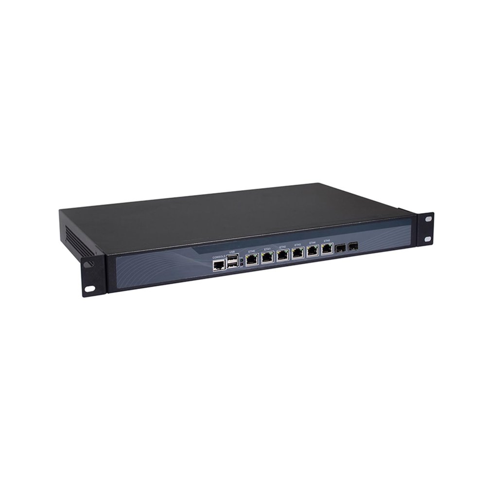 Firewall, VPN, 19 Inch 1U Rackmount, OPNsense, Network Appliance, Core I5 4430, RS16, 6 x 2.5GbE 226-V LAN, 2 x SFP+ 82599ES, Bypass, 0 RAM, 0 Storage, Barebone No System